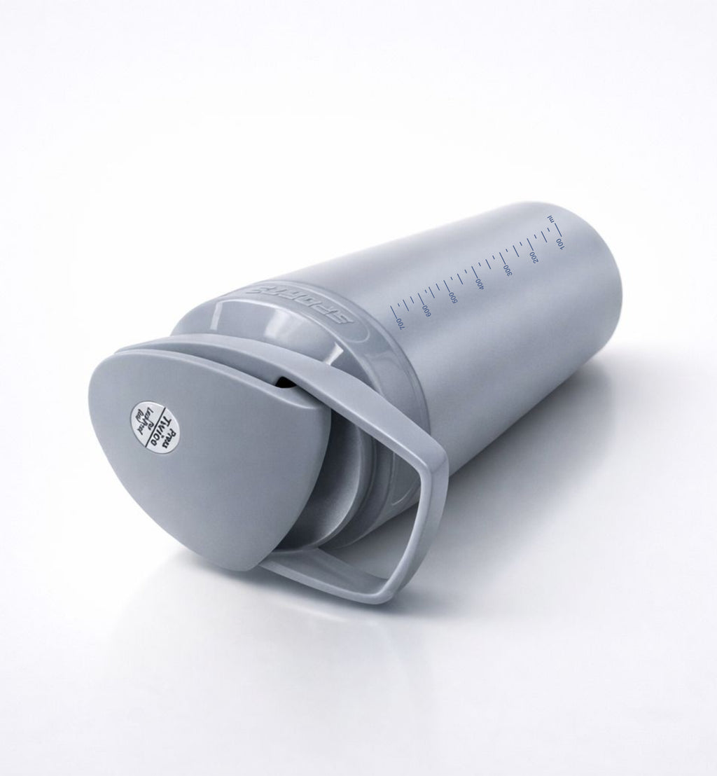 iShake Stainless Steel Gym Shaker 700ml - Full Grey Colour