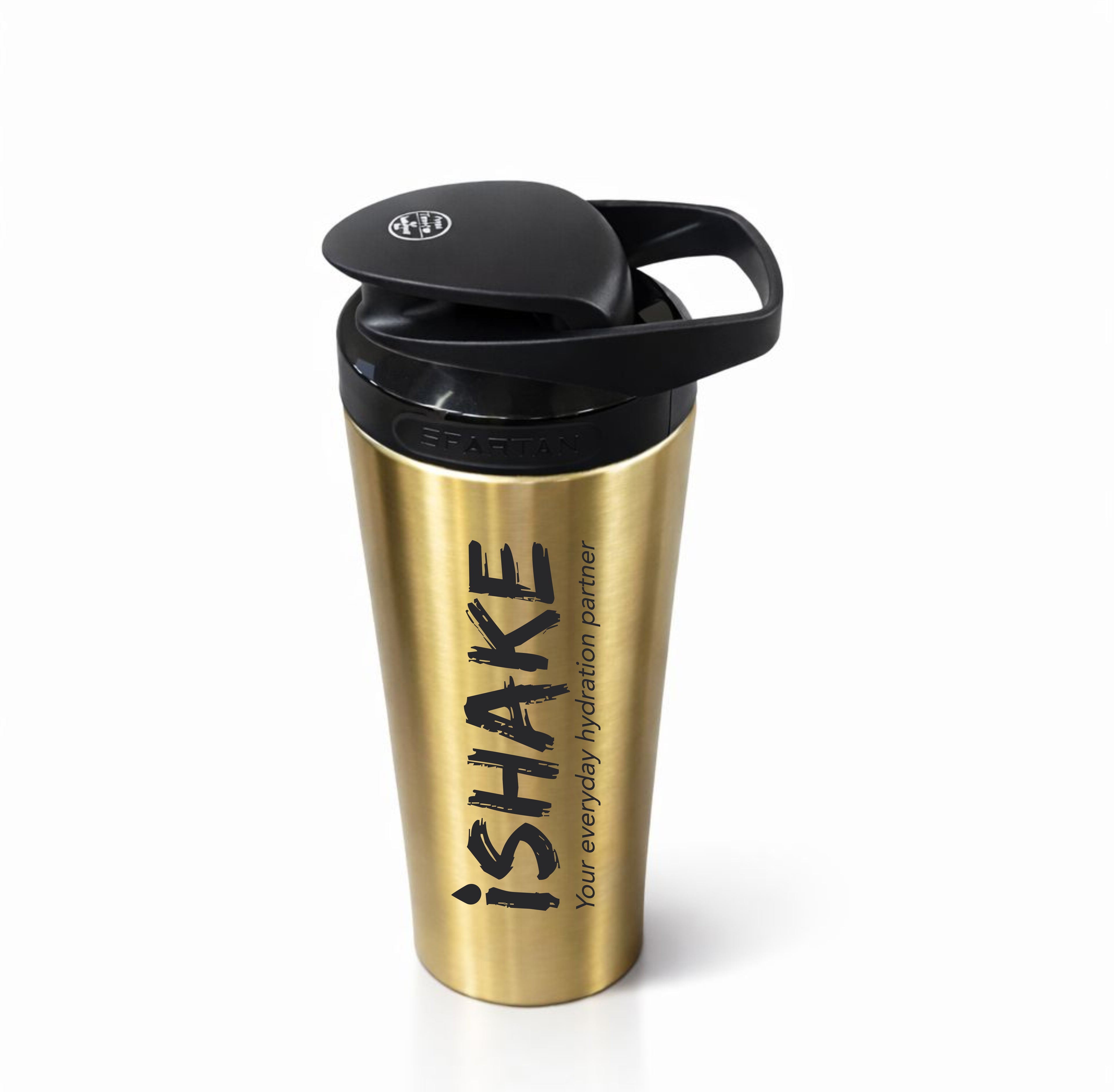 Ishake Stainless Steel Gym Shaker 700ml - Golden colour
