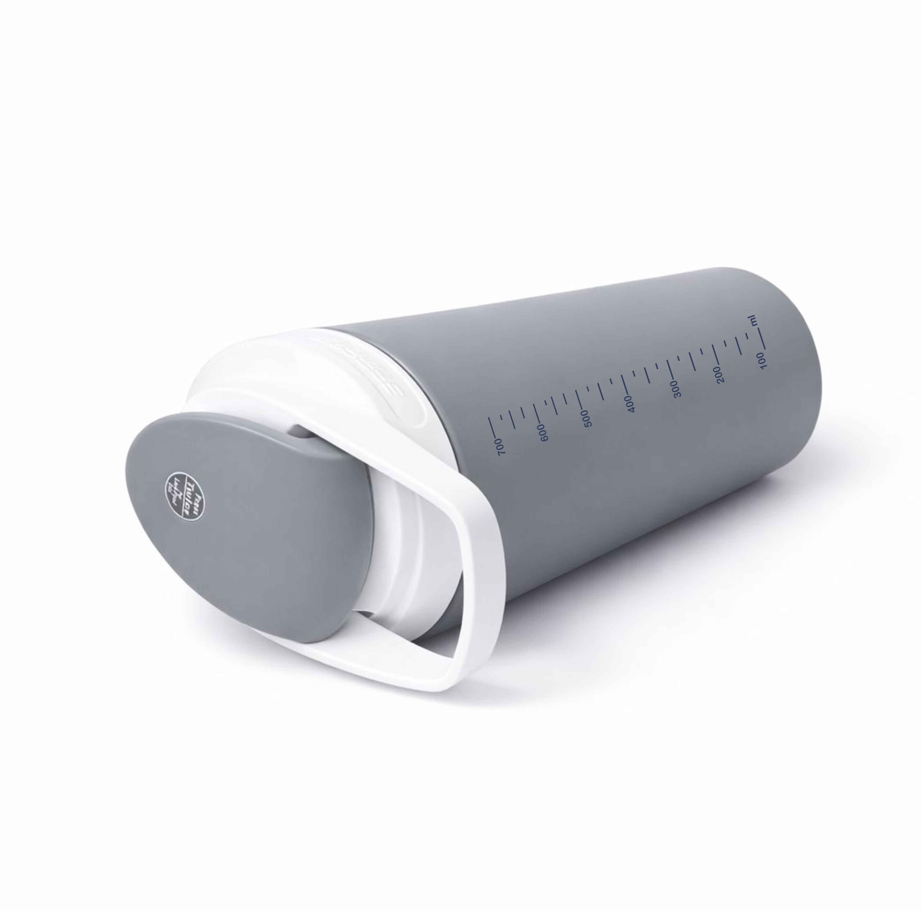 ishake Stainless Steel Gym Shaker 700ml - Grey White colour