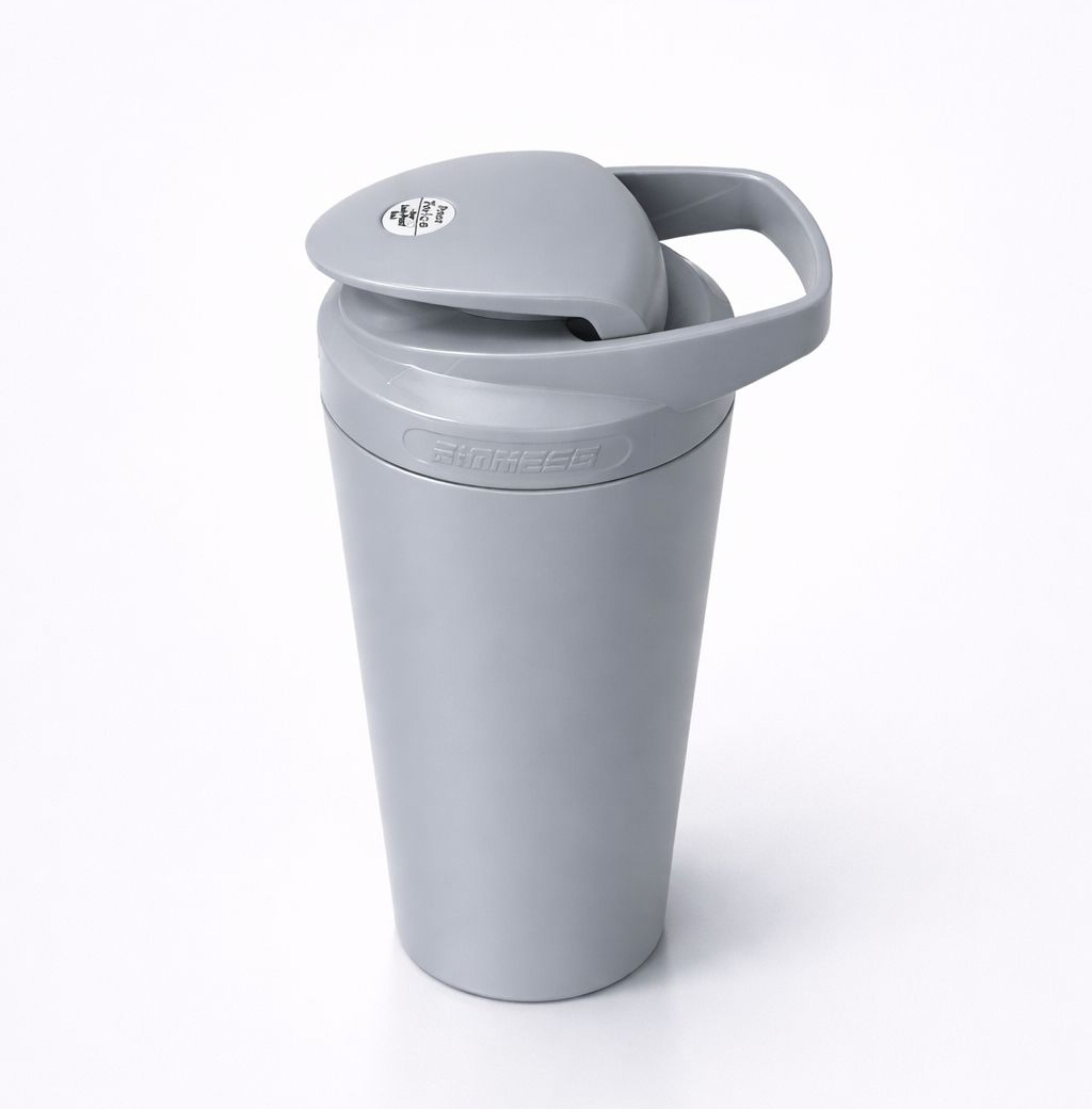 iShake Stainless Steel Gym Shaker 700ml - Full Grey Colour