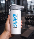 iShake Stainless Steel Gym Shaker 700ml - white Colour