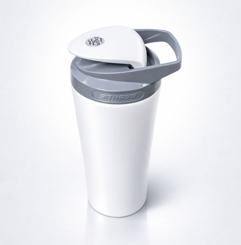 iShake Stainless Steel Gym Shaker 700ml - white Colour