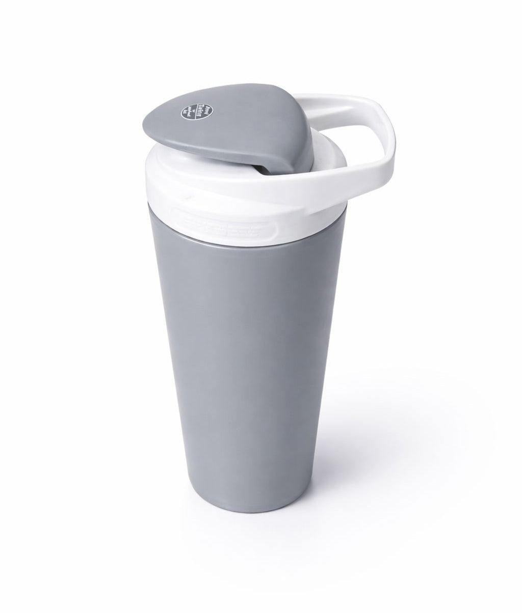 ishake Stainless Steel Gym Shaker 700ml - Grey White colour
