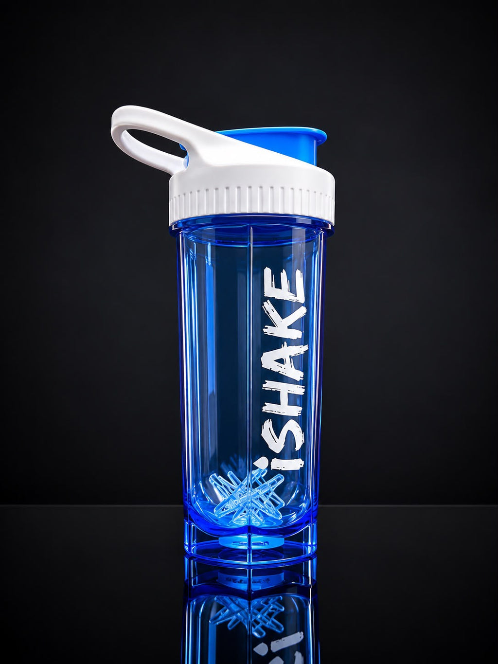 iShake Roadies Premium 700ml Shaker Bottle - Dark Blue