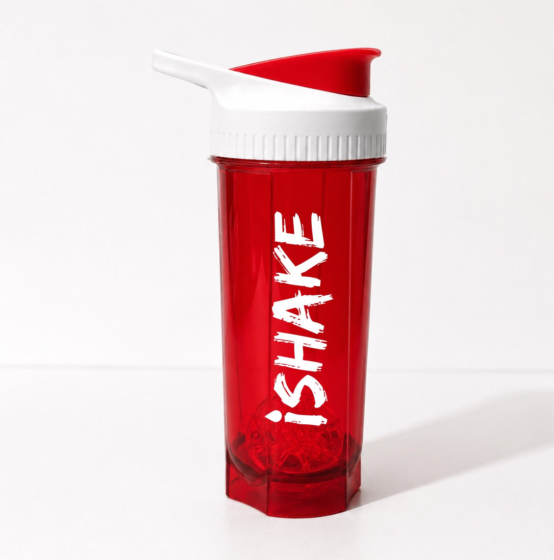 iShake Roadies Premium 700ml Shaker Bottle - Red