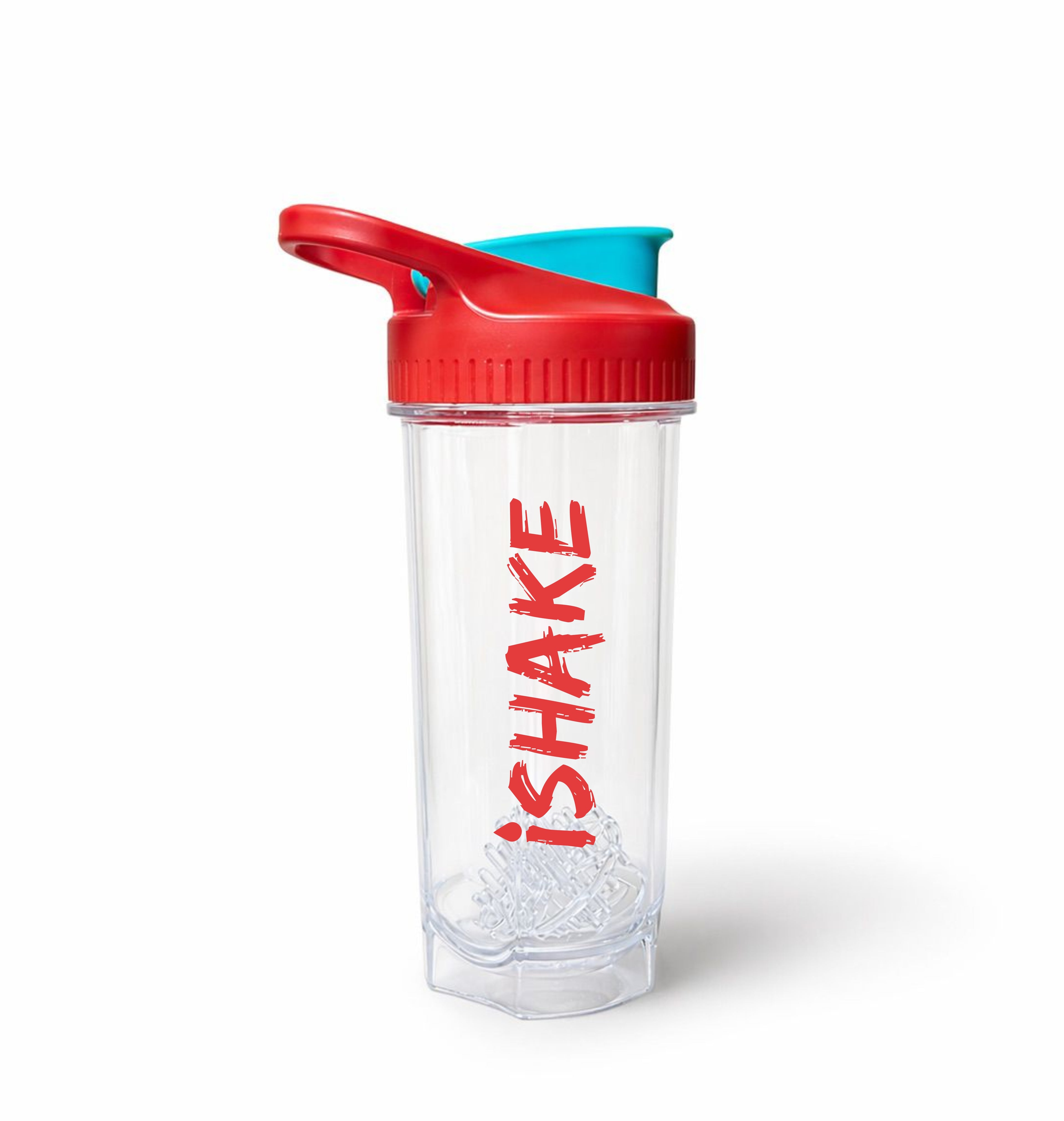 iShake Roadies Premium 700ml Shaker Bottle - Red Blue
